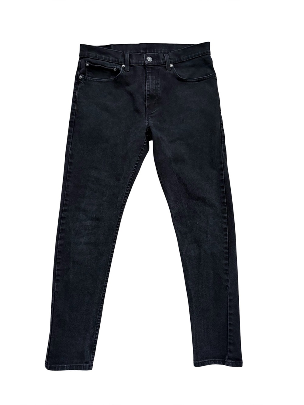 Levi's 512 Slim Taper Fit Men's Jeans 34x32 Washed Light Black Denim Stretch
